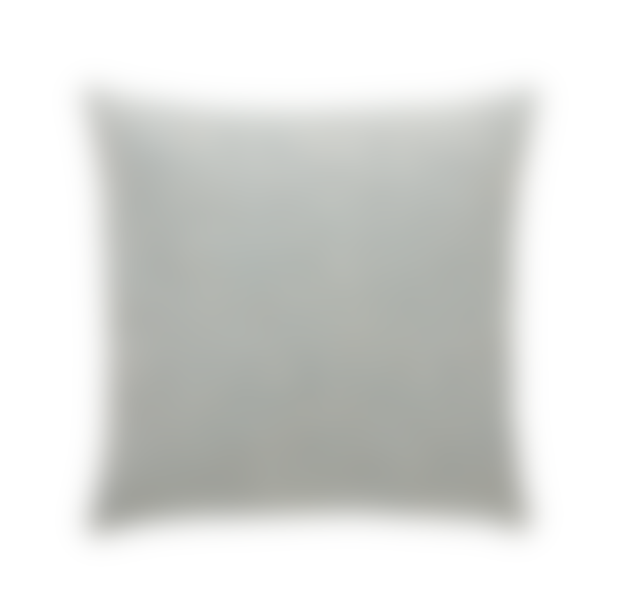 Hubsch Cushion with Filler, Polyester, White/Blue
