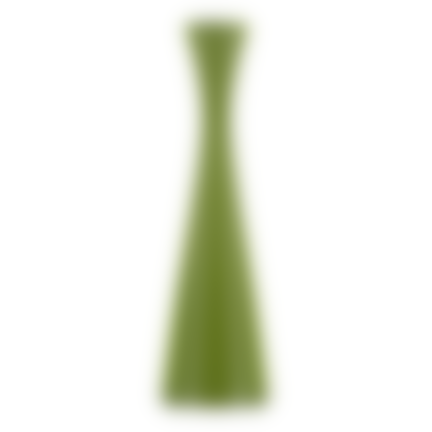 British Colour Standard Tall Wooden Candleholder Olive