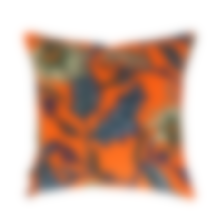 Botanical Boys Monkey Bean Flame Linen Cushion Cover