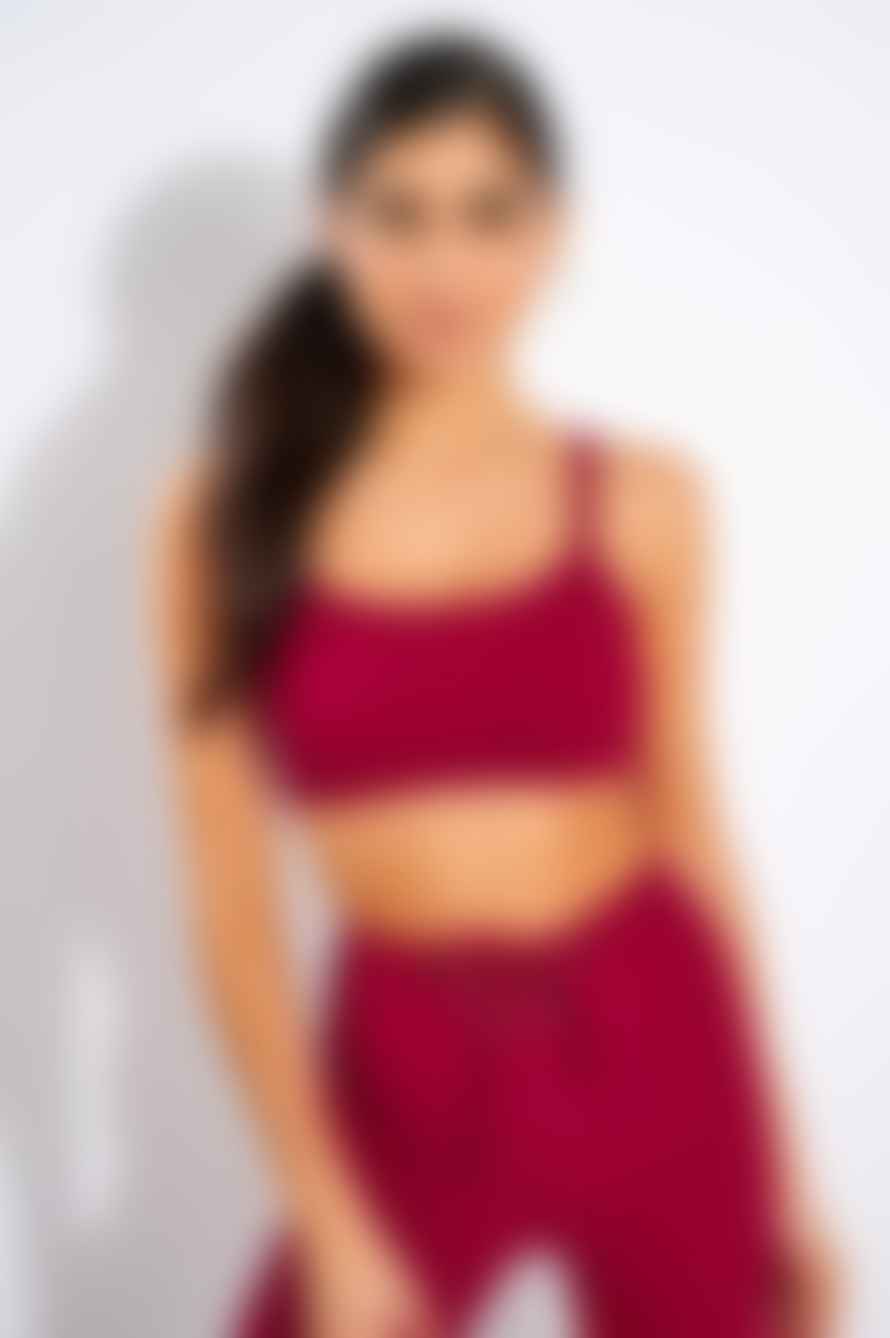 Year of Ours Ribbed Bralette 2.0 Deep Red