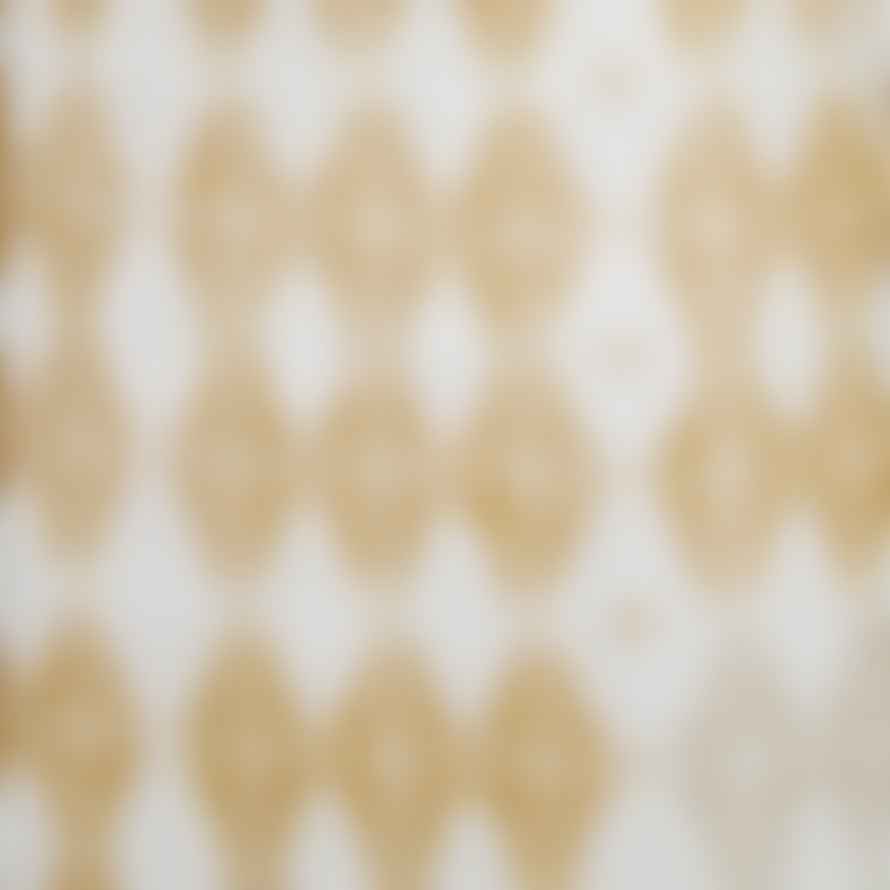 Iris Hantverk Ochre Rhombus Pattern Tea Towel 100% Linen