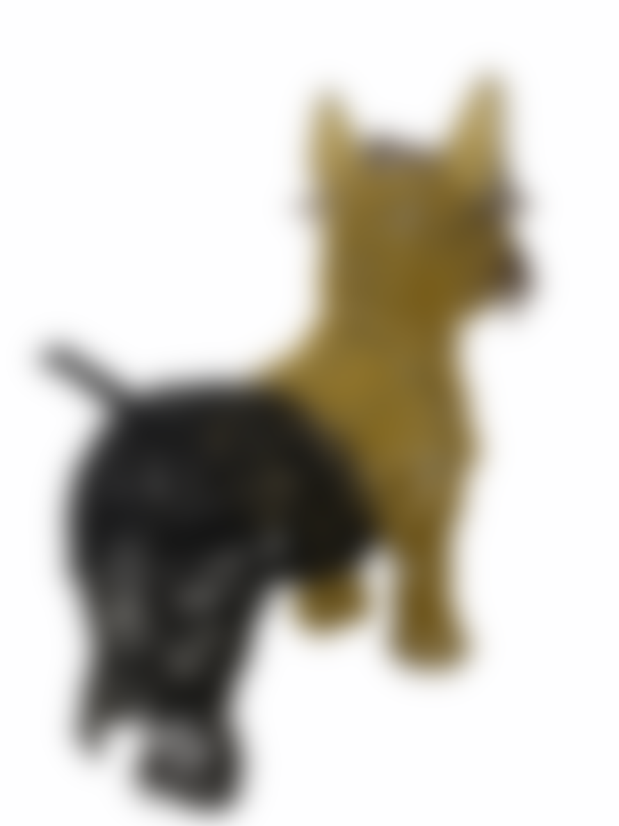 Botanical Boys Yorkshire Terrier Beaded Sculpture