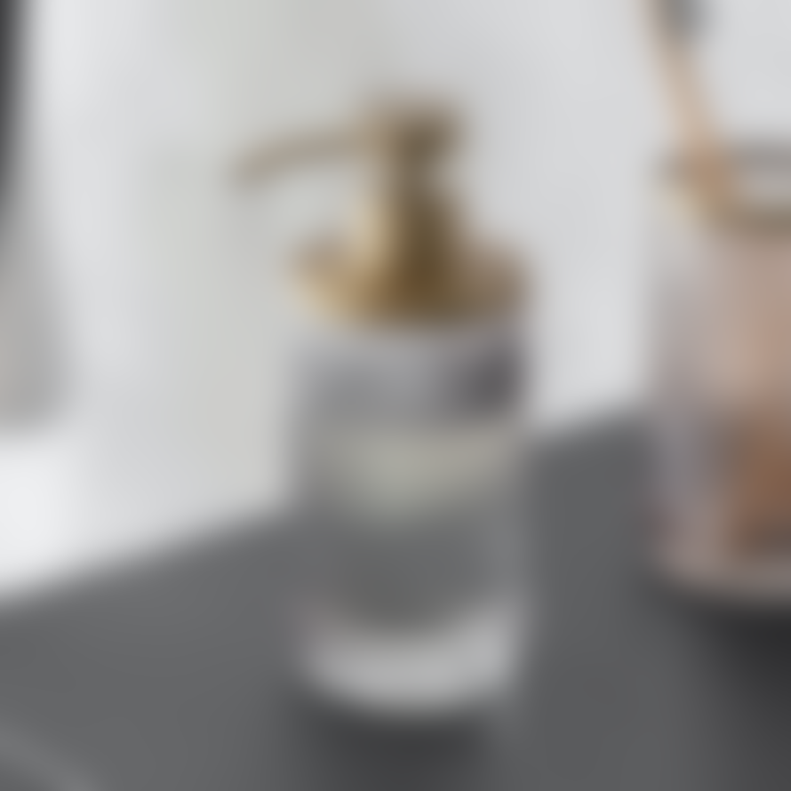 Garden Trading Adelphi Glass Soap Dispenser with Antique Brass Detail