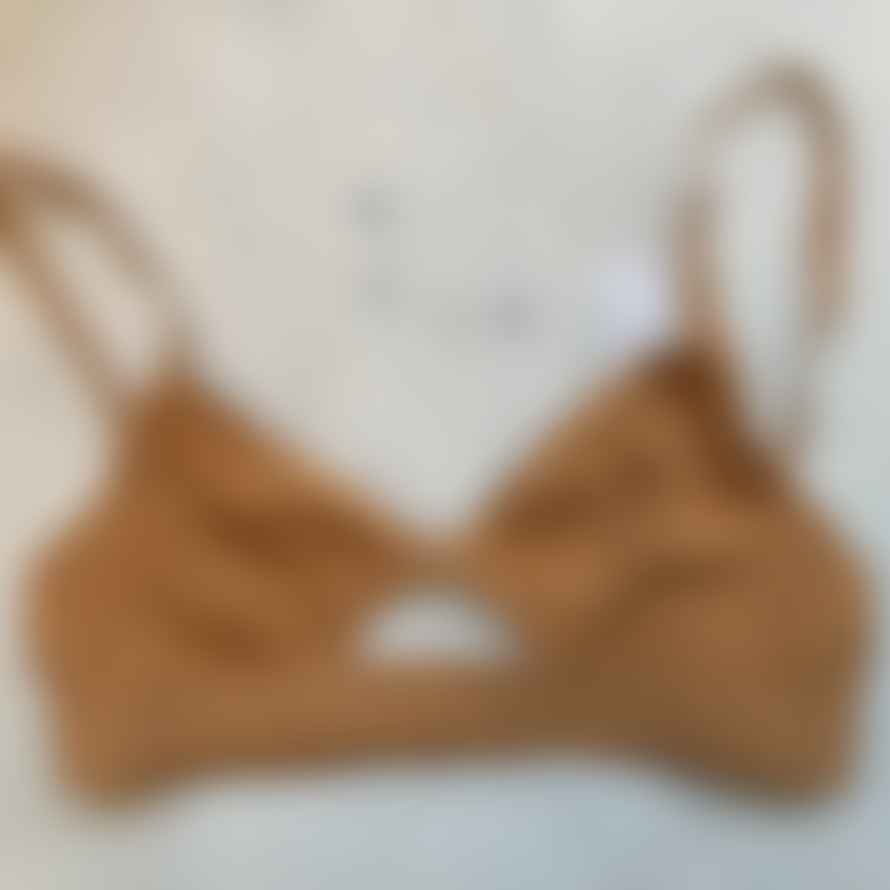 The Nude Label Pumpkin Cut Out Bra with Thin Strap