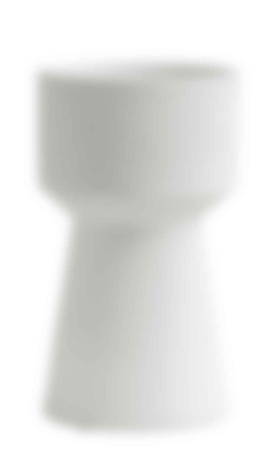 Nordal 14xh26.5cm Vase in White Ceramic