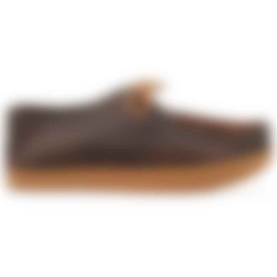 Yogi Footwear  Willard Reverse Vamp Negative Heel Shoe Dark Brown