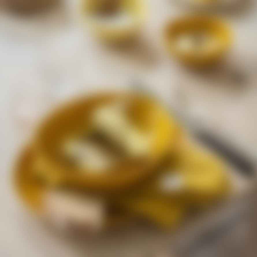 Bungalow DK Set Of 4 Saara Ochre Mustard Yellow Cotton Napkins