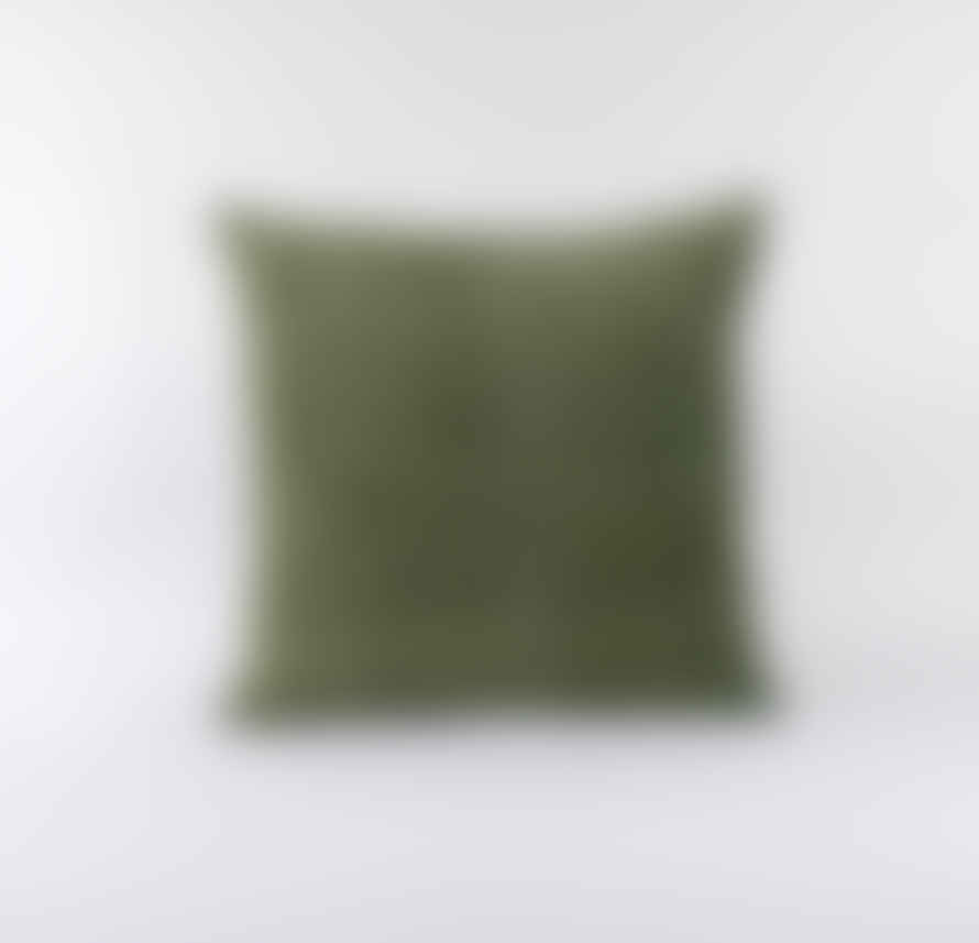 Indigo & Wills Honeycomb Olive Velvet Cushions