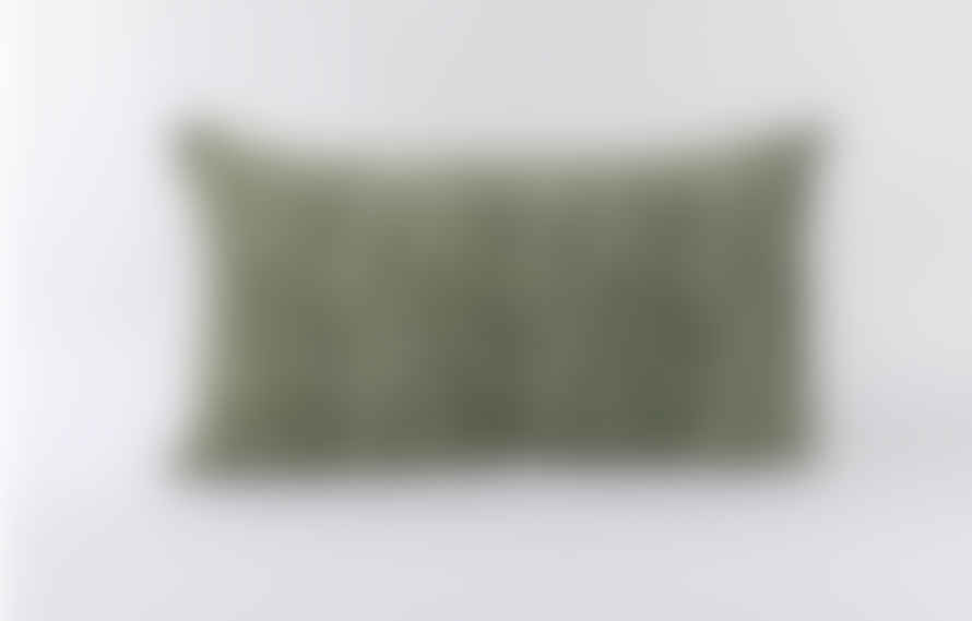 Indigo & Wills Splash Olive Velvet Cushions