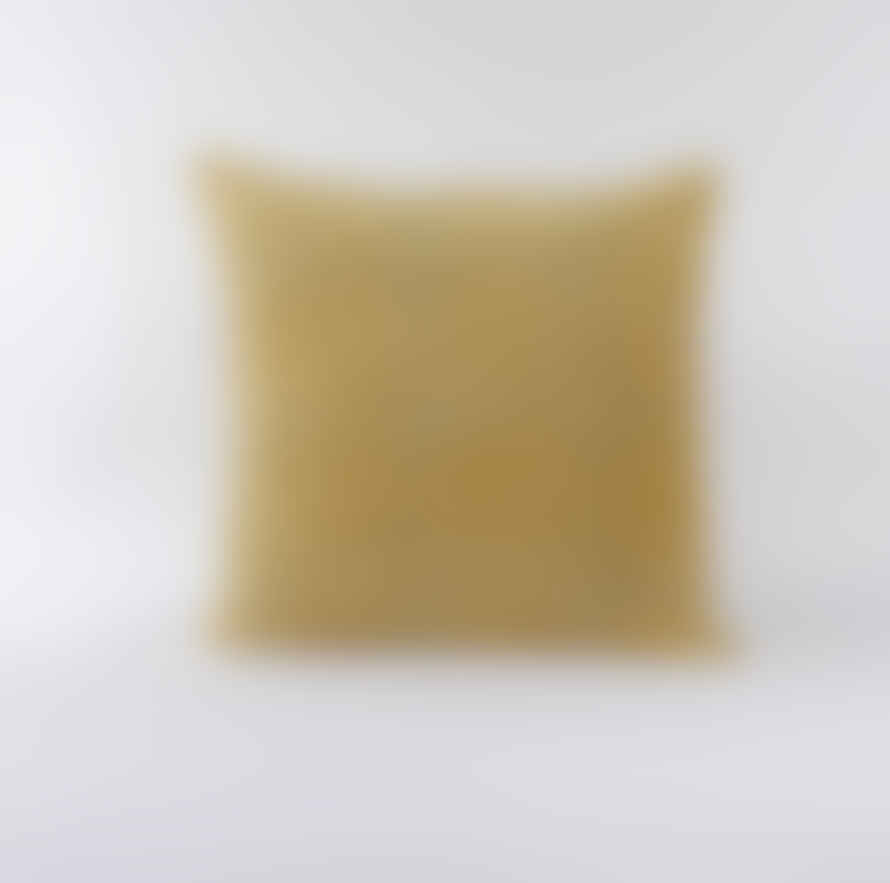 Indigo & Wills Honeycomb Ochre Velvet Cushions