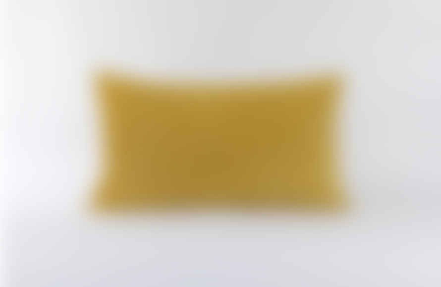 Indigo & Wills Honeycomb Yellow Velvet Cushions