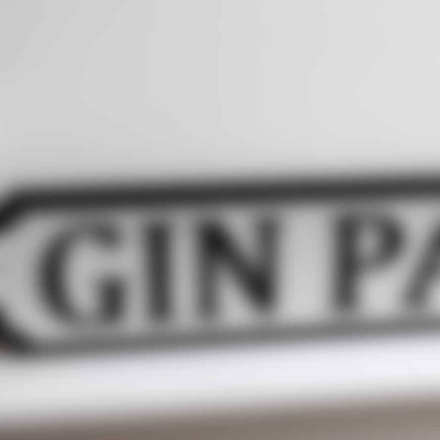 McGowan & Rutherford Gin Palace Wooden Street Sign