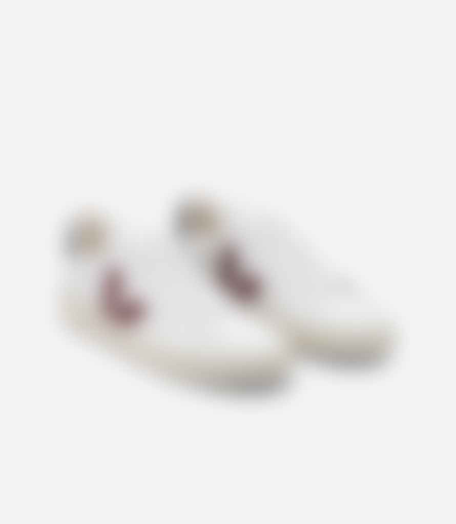 Veja V 12 Trainers Sneakers Leather Extra White Marsala Nautico