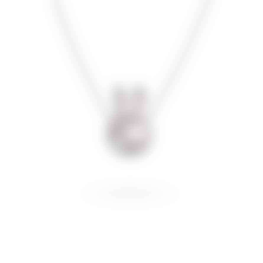 Miffy Miffy Medium Sterling Silver Head Necklace 