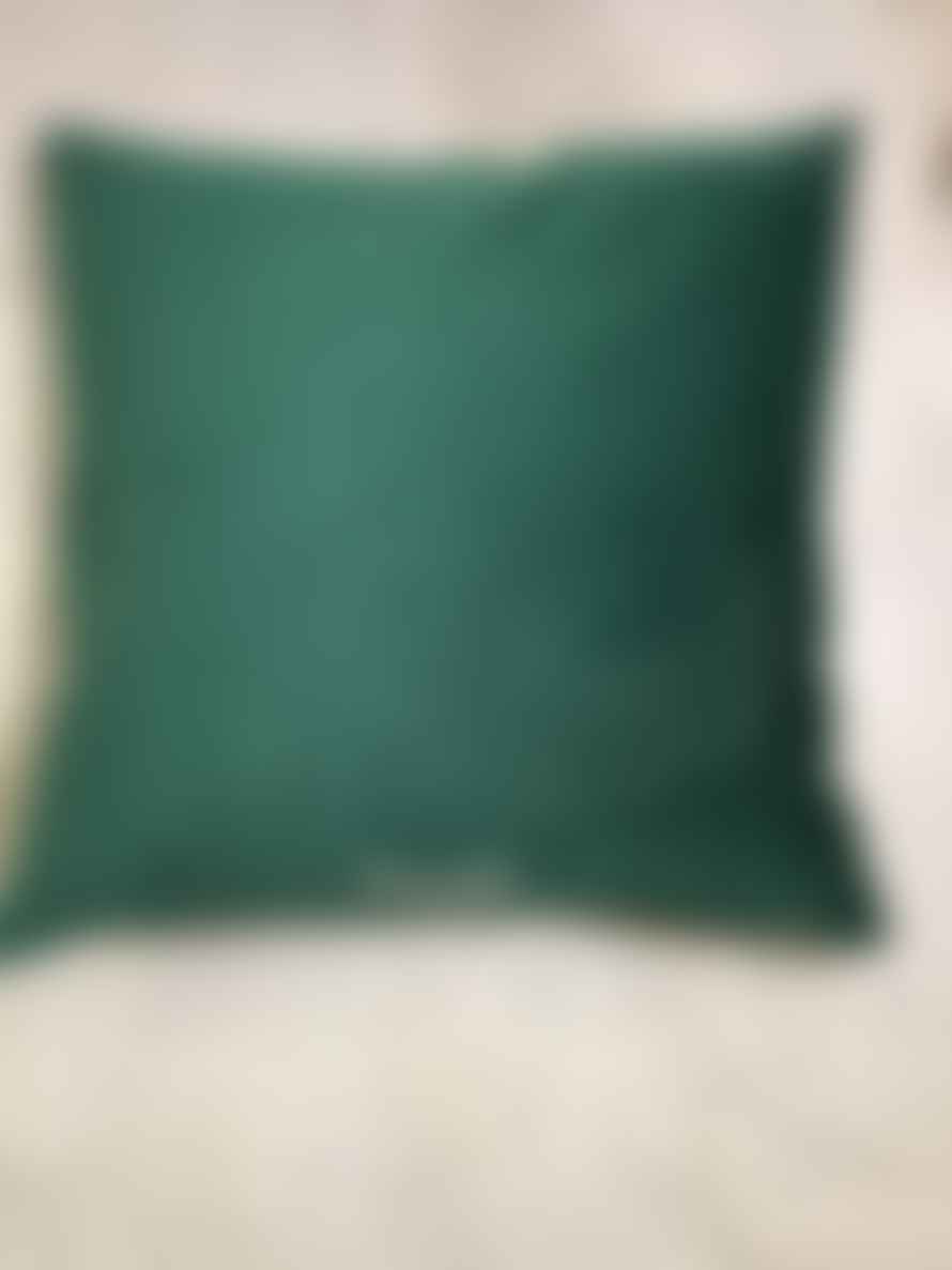 Pipa Simon Green Geometric Velvet Cushion 50x50