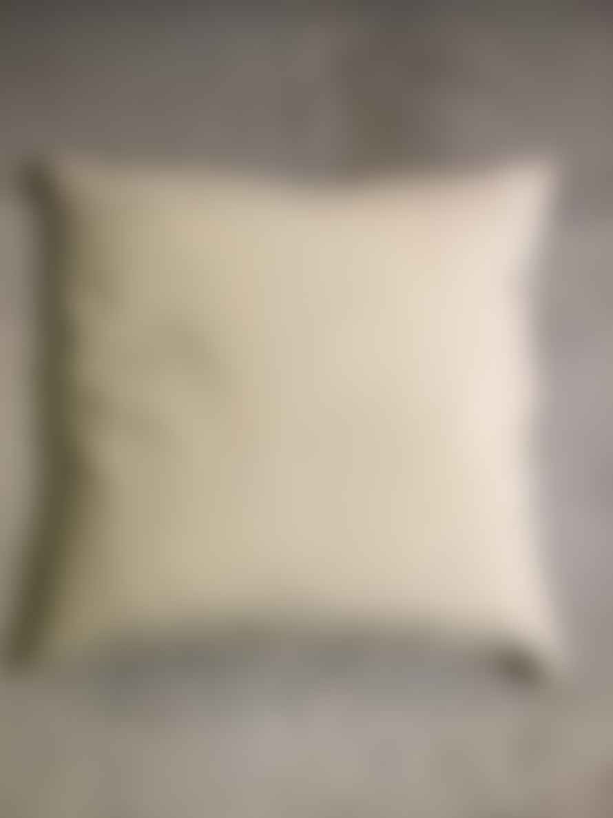 Pipa Simon Green and Beige Velvet Cushion