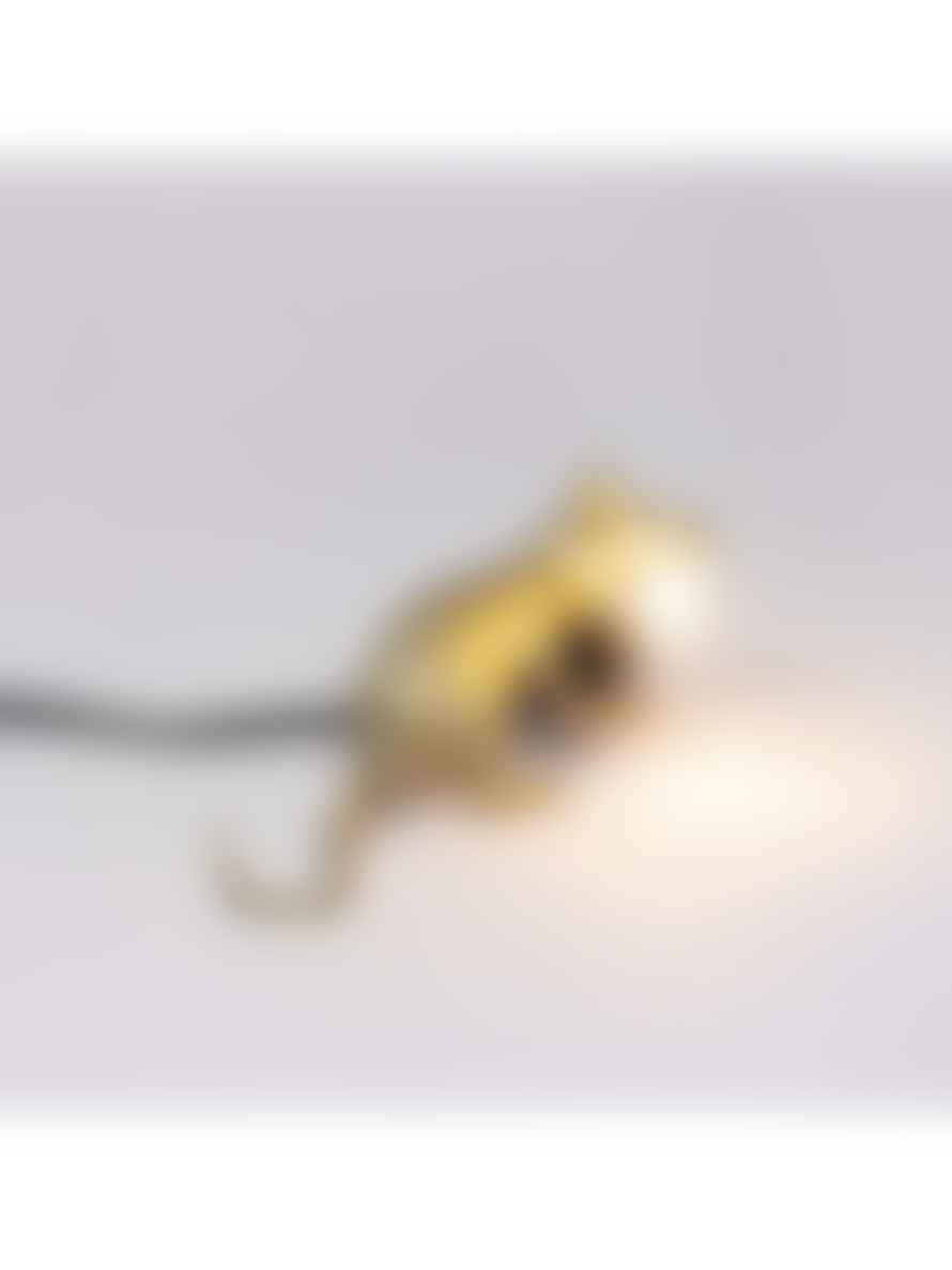 Seletti Gold Mouse Lamp Lop-Lying Down