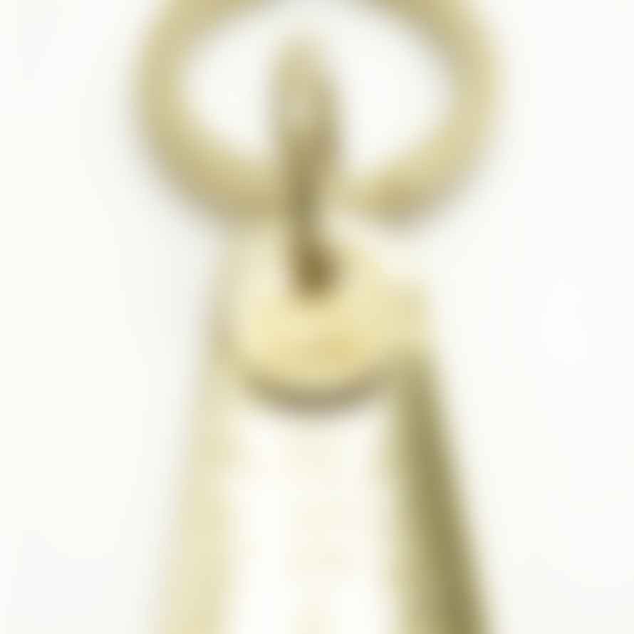 Diarge Japan Brass Shoehorn Key Ring - Gold