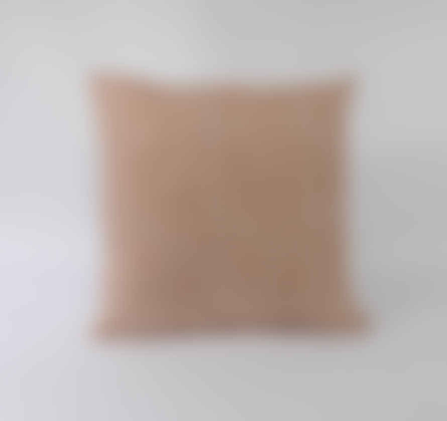 Indigo & Wills Honeycomb Orange Linen Cushions