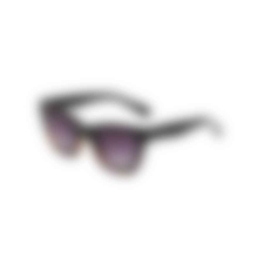 A Kjærbede Big Kanye Black Demi Tortoise Sunglasses