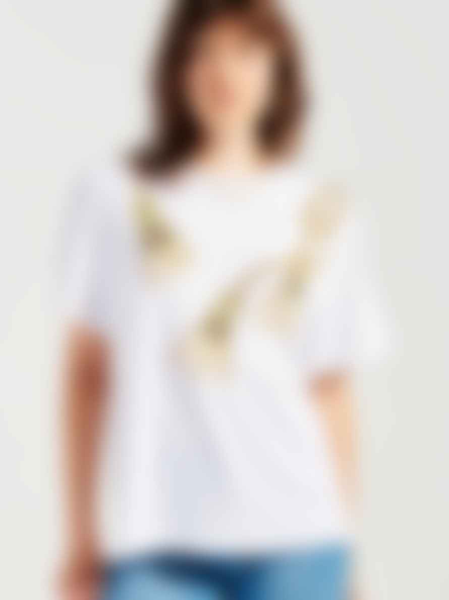 Hayley Menzies Tassels Beaded T-Shirt In White