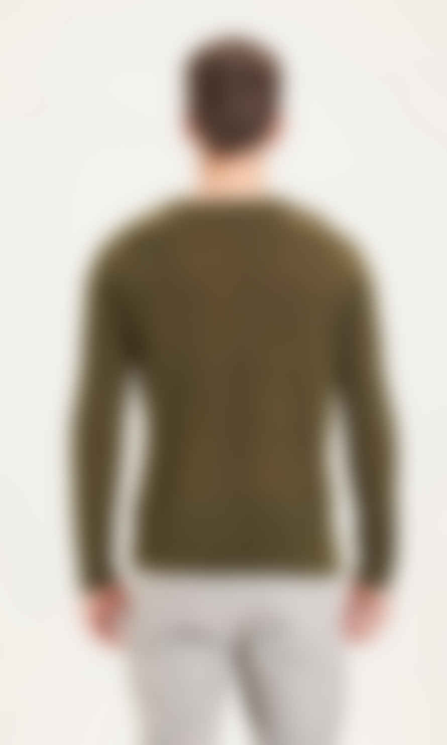 Knowledge Cotton Apparel  Forrest Night 80619 Forrest O-Neck Basic Tencel Knit Sweater