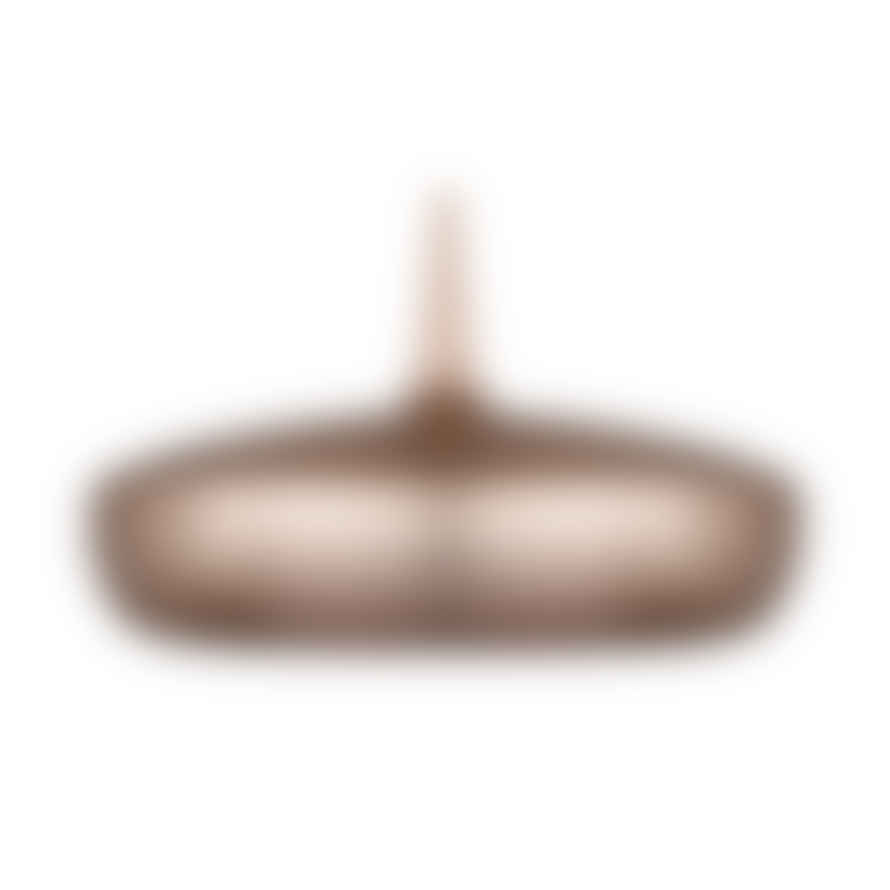 UMAGE Brushed Copper Clava Dine Pendant Light with White Cord Set