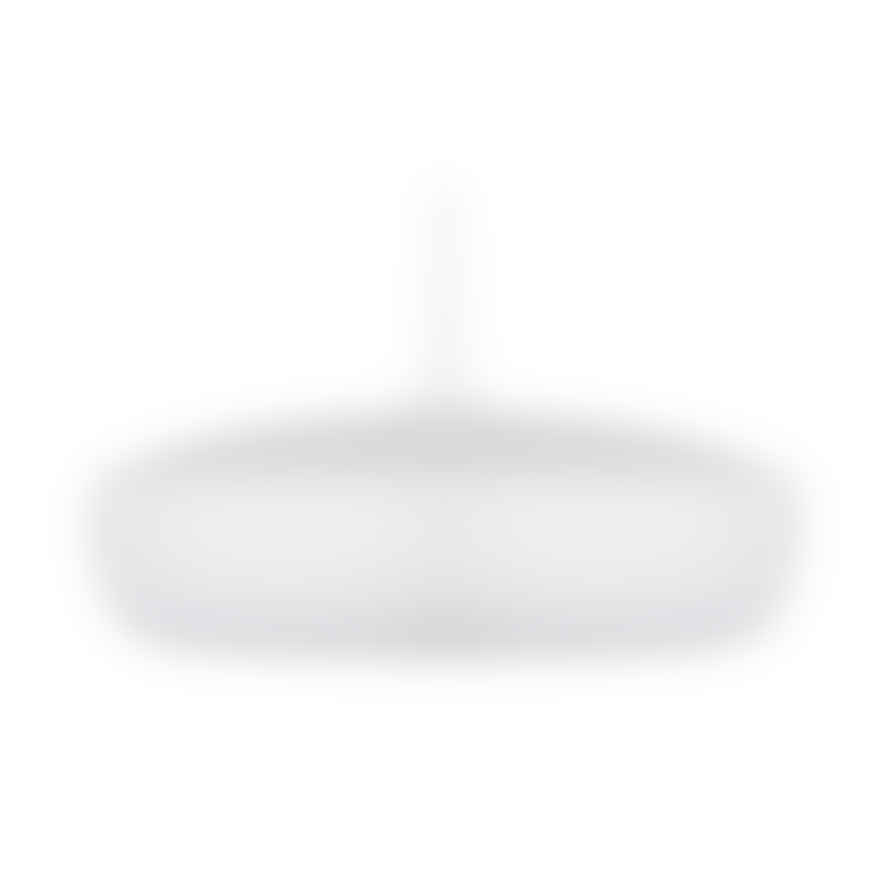 UMAGE White Clava Dine Pendant Light with White Rosette Cord Set