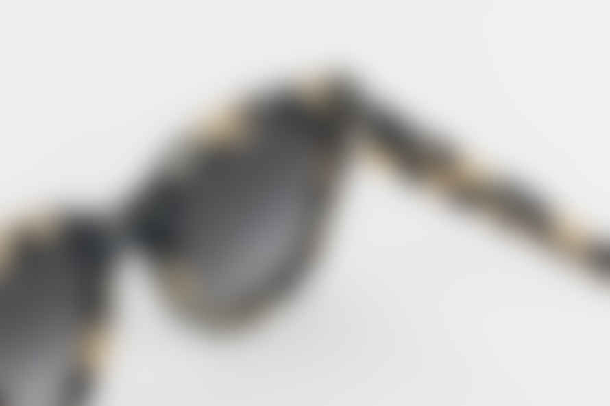 Monokel Eyewear Cleo Black/White Havana / Grey Gradient Lens Sunglasses