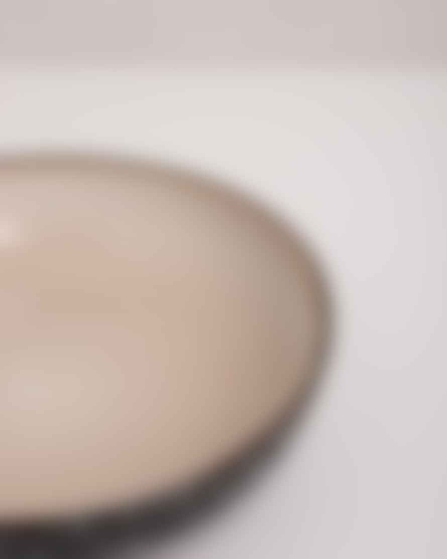 HK Living Beige Galaxy 70s Ceramic Salad Bowl