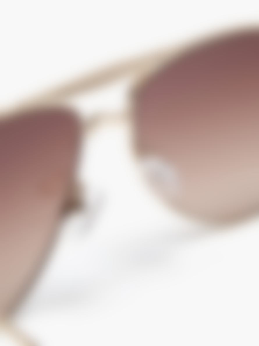 Le Specs High Fangle Aviator Sunglasses - Gold