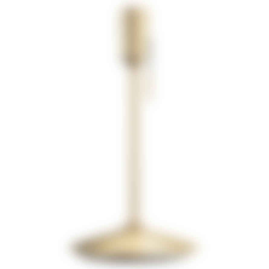 UMAGE Mini Light Rose Feather Eos Table Lamp with Brushed Brass Santé Stand