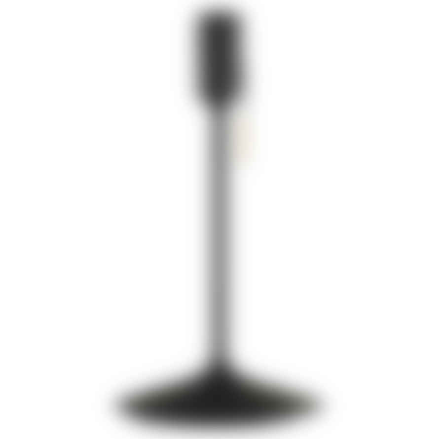 UMAGE Mini White Feather Eos Table Lamp with Black Santé Stand