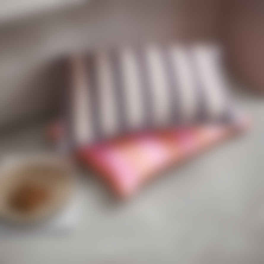 HK Living Satin/Velvet Cushion Orange/Pink (35x50)