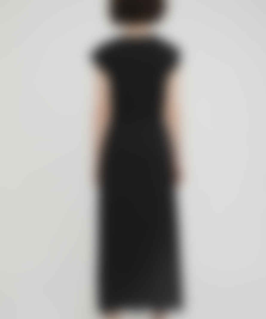 Rita Row Haru Ribbed Knit Dress Black