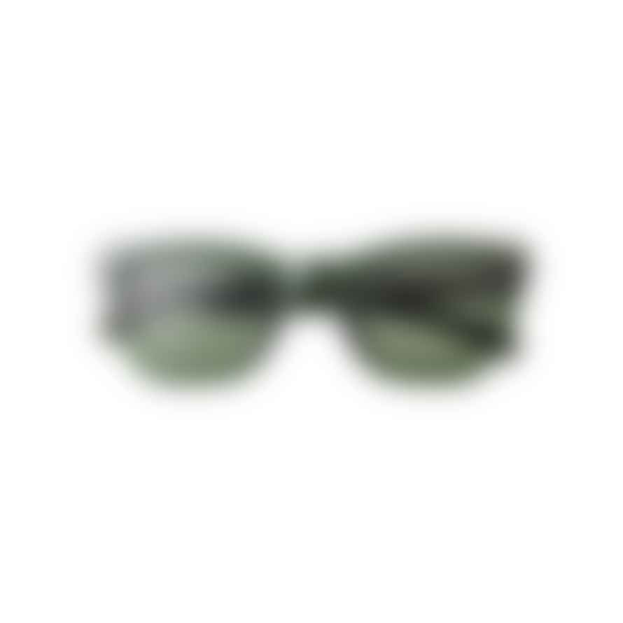 A Kjærbede Sunglasses Big Kanye Dark Green Transparent