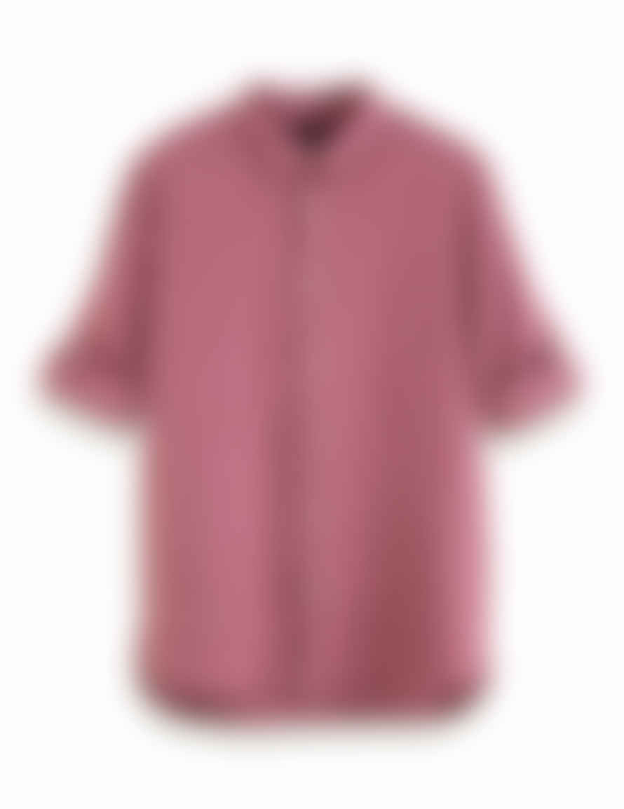 Scotch & Soda Purple Garment Dyed Linen Shirt