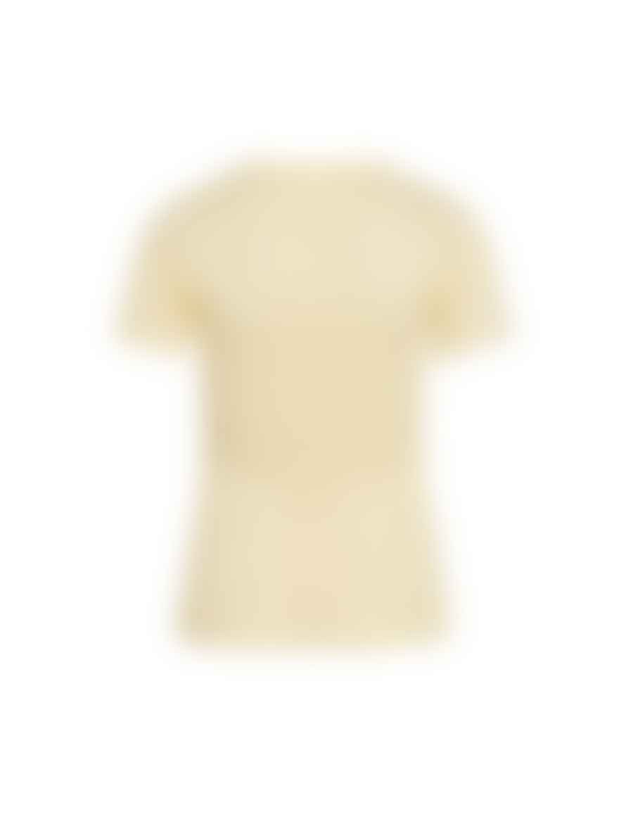 Mads Norgaard Pointella Trixa T-Shirt, Pale Banana