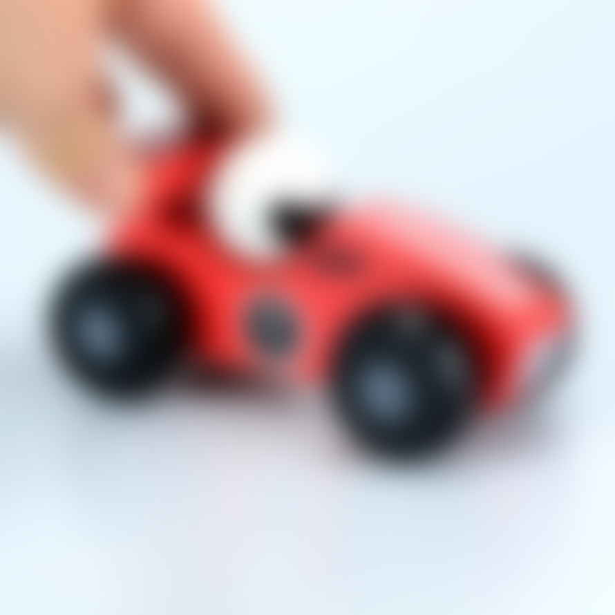 Jumini Wooden Red Racing Car Toy
