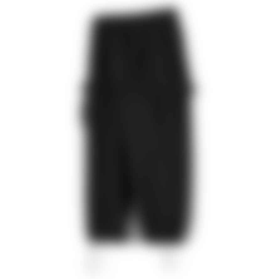 Partimento String Wide Cargo Jogger Pants in Black