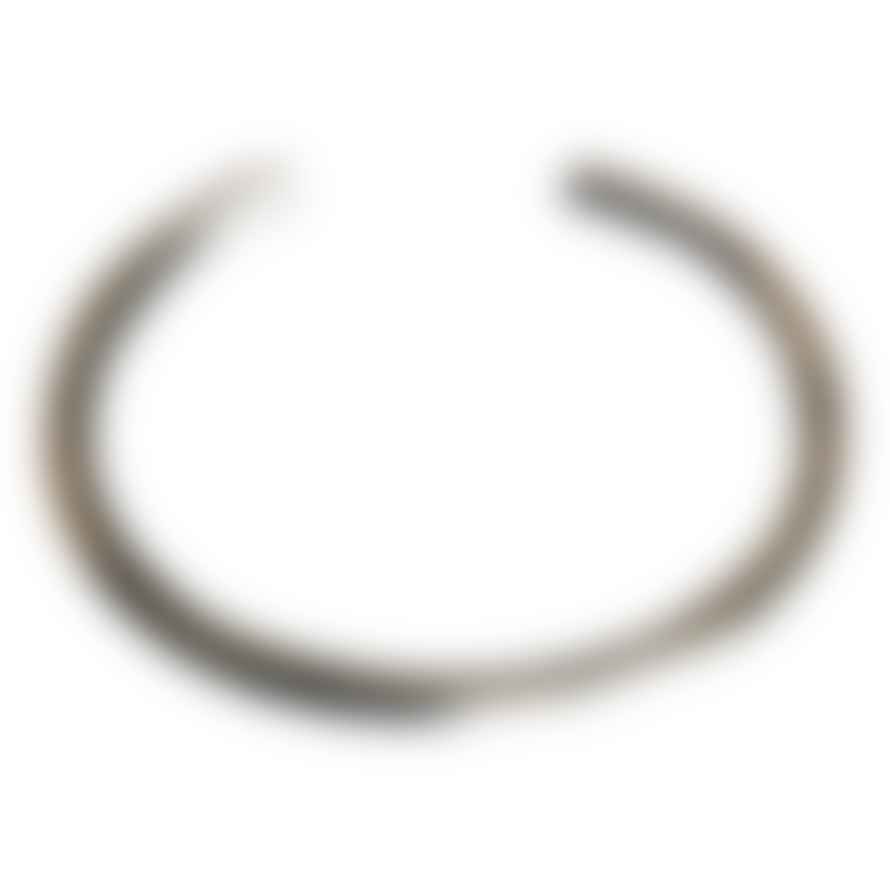 CollardManson Silver Textured Cuff Bracelet