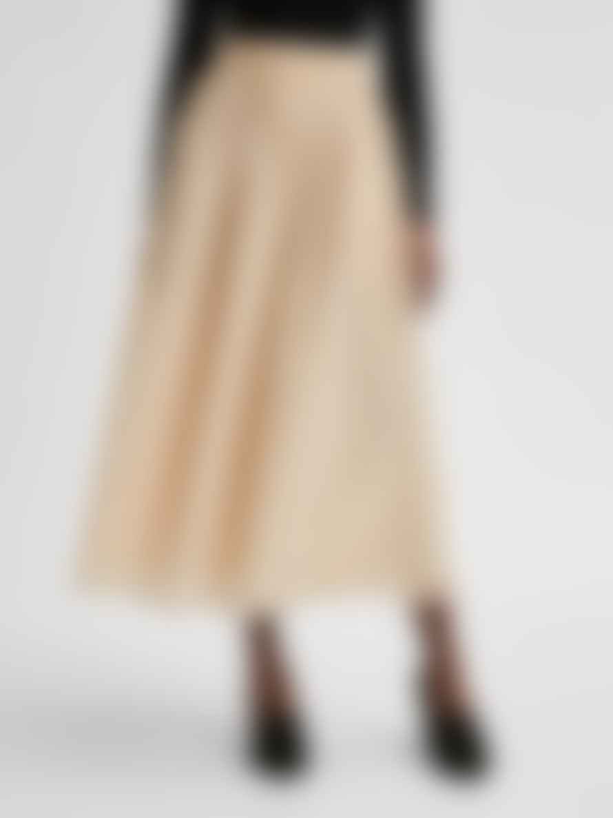 Selected Femme Textured A Line Skirt
