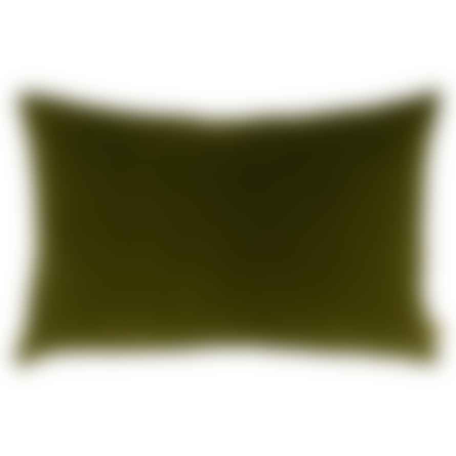 Victoria & Co. Olive Velvet Cushion 40x60