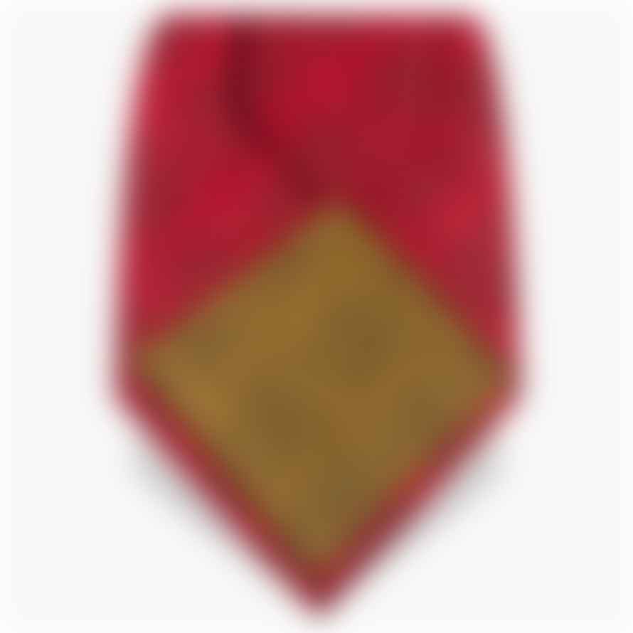 Gresham Blake Pillar Box Red GB Logo Tie