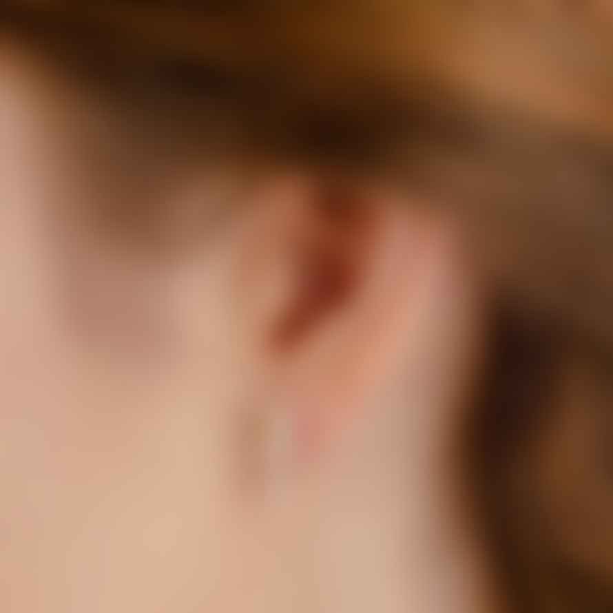 Amanda Coleman Silver And Gold Vermeil Daffodil Stud Earrings