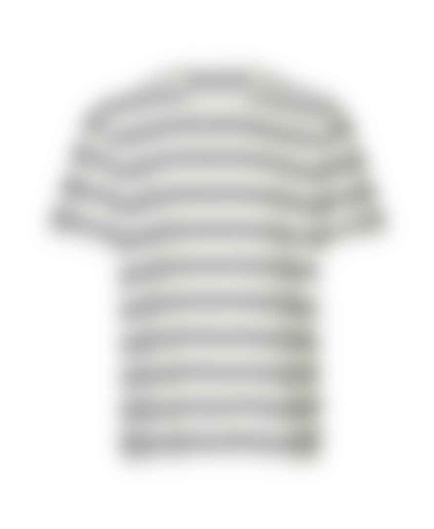 SamsoeSamsoe Katlego T Shirt Clear Cream Blue Stripe 