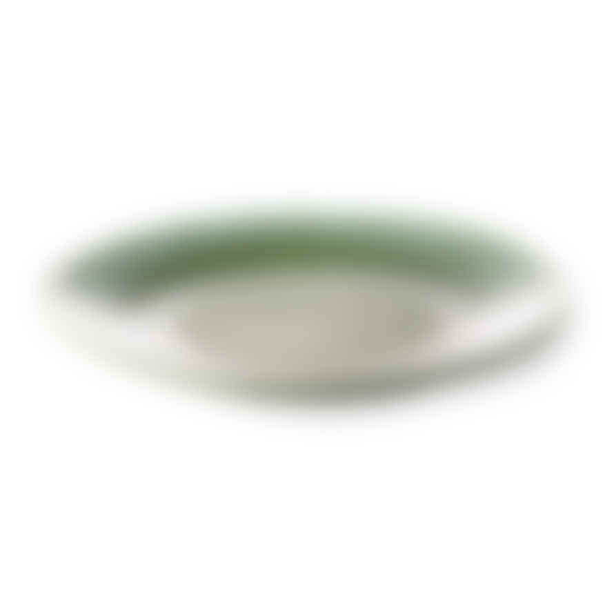 HK Living 70s Ceramics: Dinner Plates, Green (Set of 2)