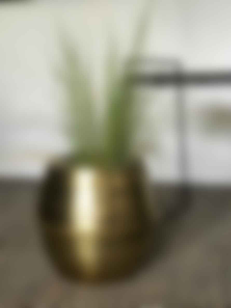 House Doctor Ostoj Vase Aluminium Dia 30 X H 26 Cm Gold