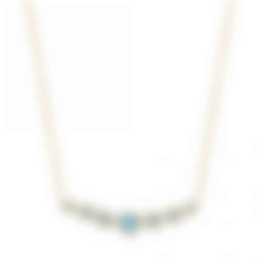 Astley Clarke Deco Blue Agate Detail Necklace