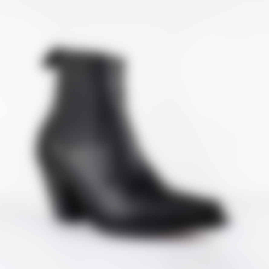 Tony Mora Black Western Ankle Boot